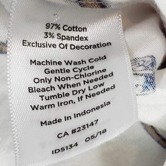 Talbots Button Up Shirt Womens Size 16 White Equestrian Collared No Iron XL - Picture 9 of 10